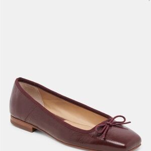 Elegant Burgundy Ballet Flats